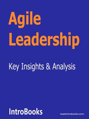 cover image of Agile Leadership